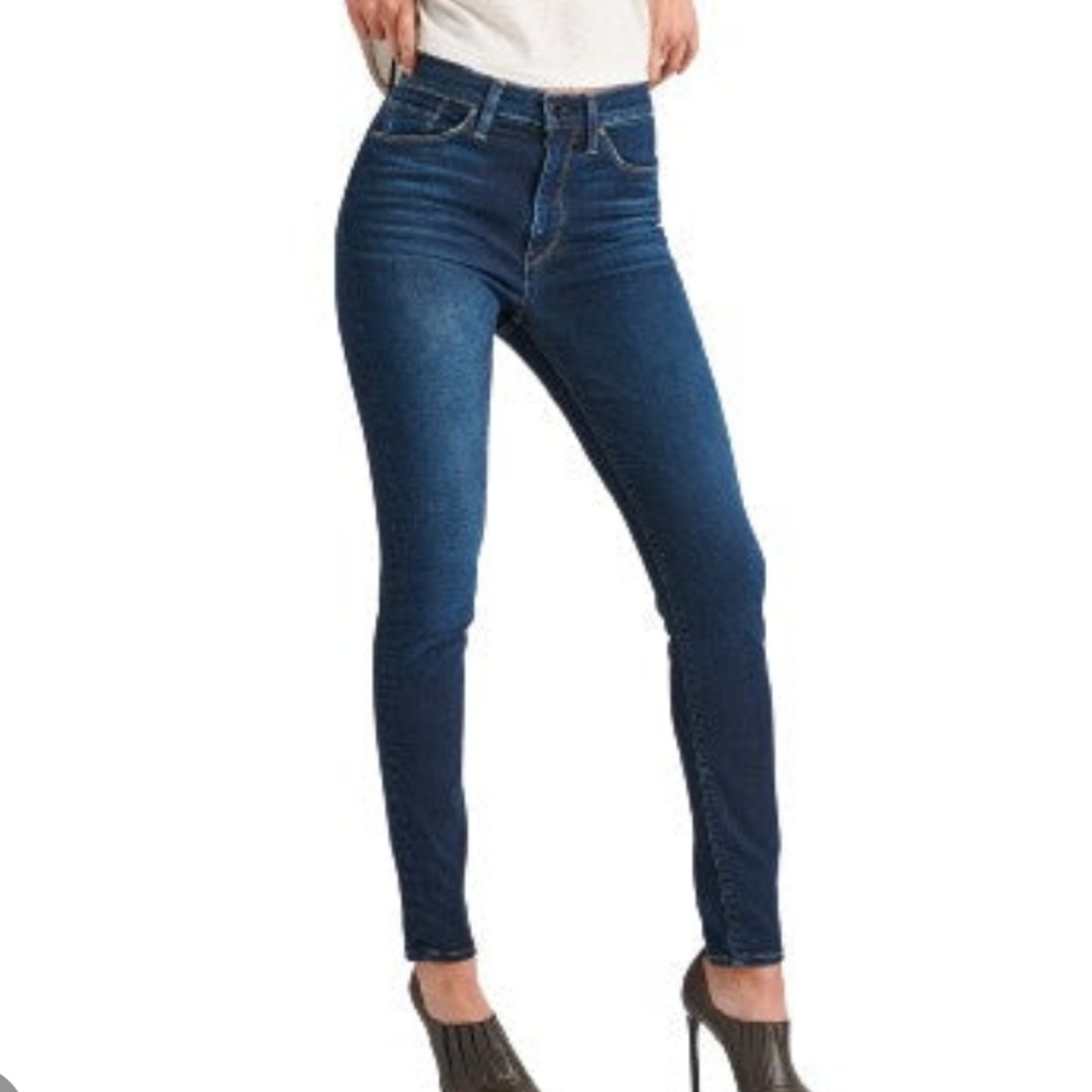 Hudson Medium Wash High Waisted Barbara Super Skinny Jeans